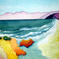 Inlet  at Pescadero State Beach