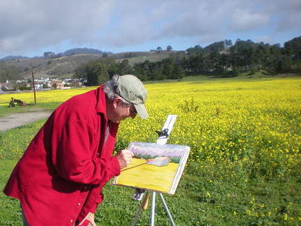Painting at the Mustard Field